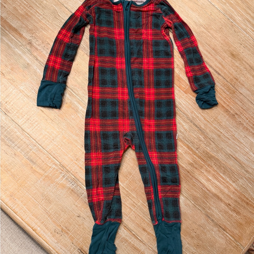 Little Sleepies Plaid Zippy